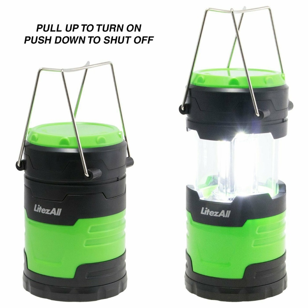 Lantern Emergency Hurricane Extendable COB LED Light Black Outs New